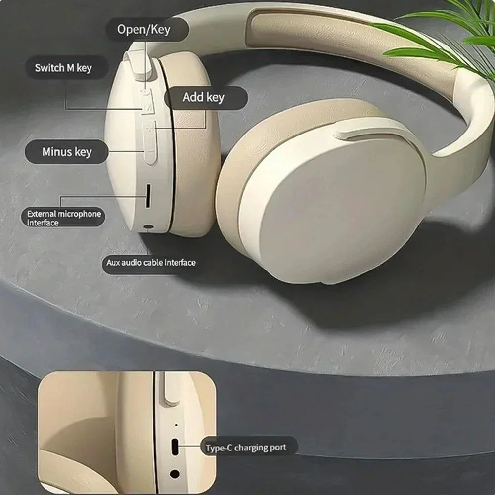 NNEOBA Bluetooth Wireless Headphone Khaki