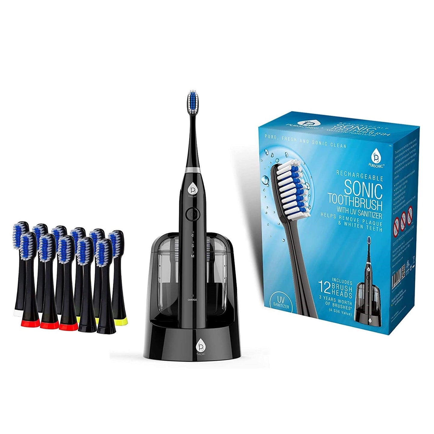 Electric Smart Series Rechargeable Toothbrush with UV Sanitizing Function