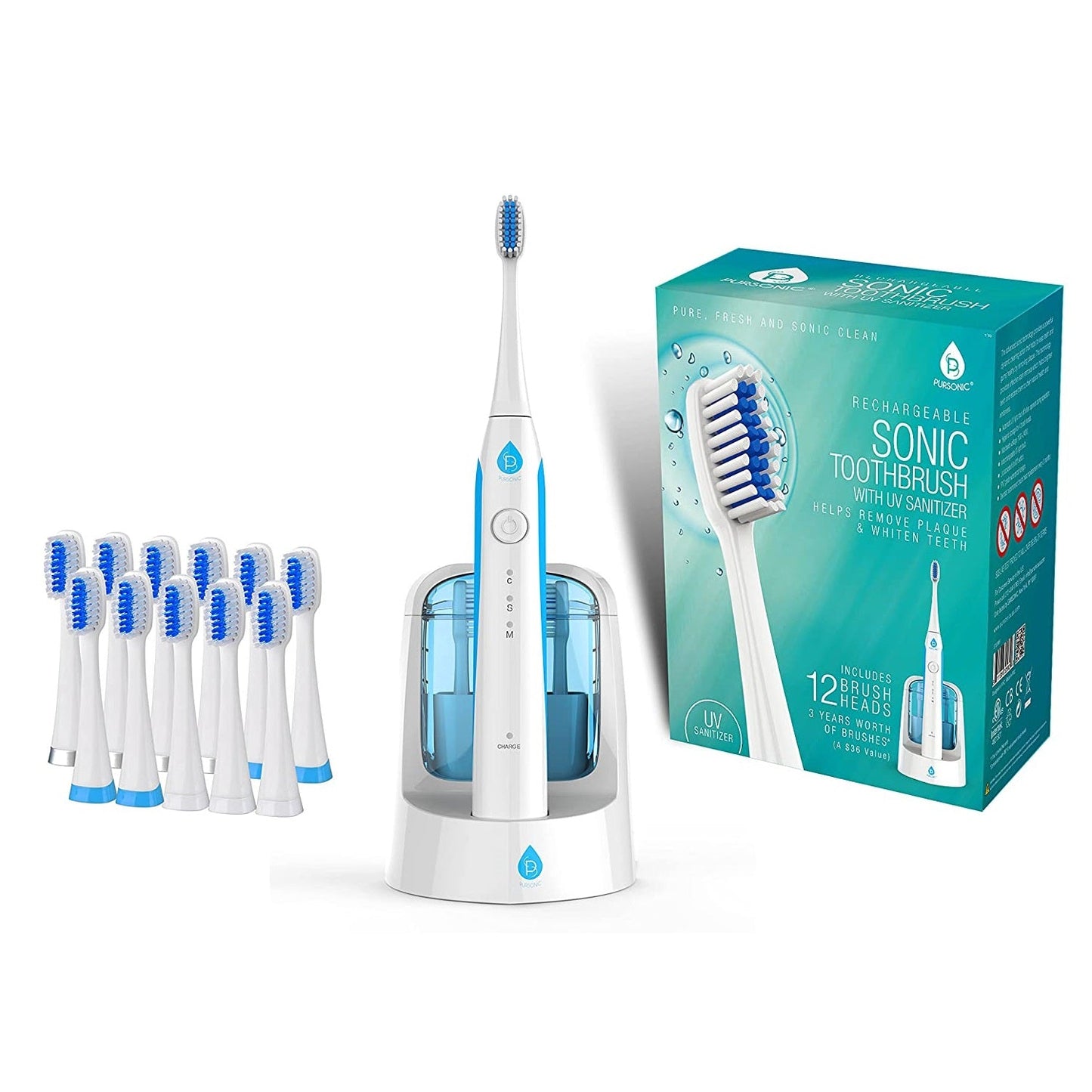 Electric Smart Series Rechargeable Toothbrush with UV Sanitizing Function