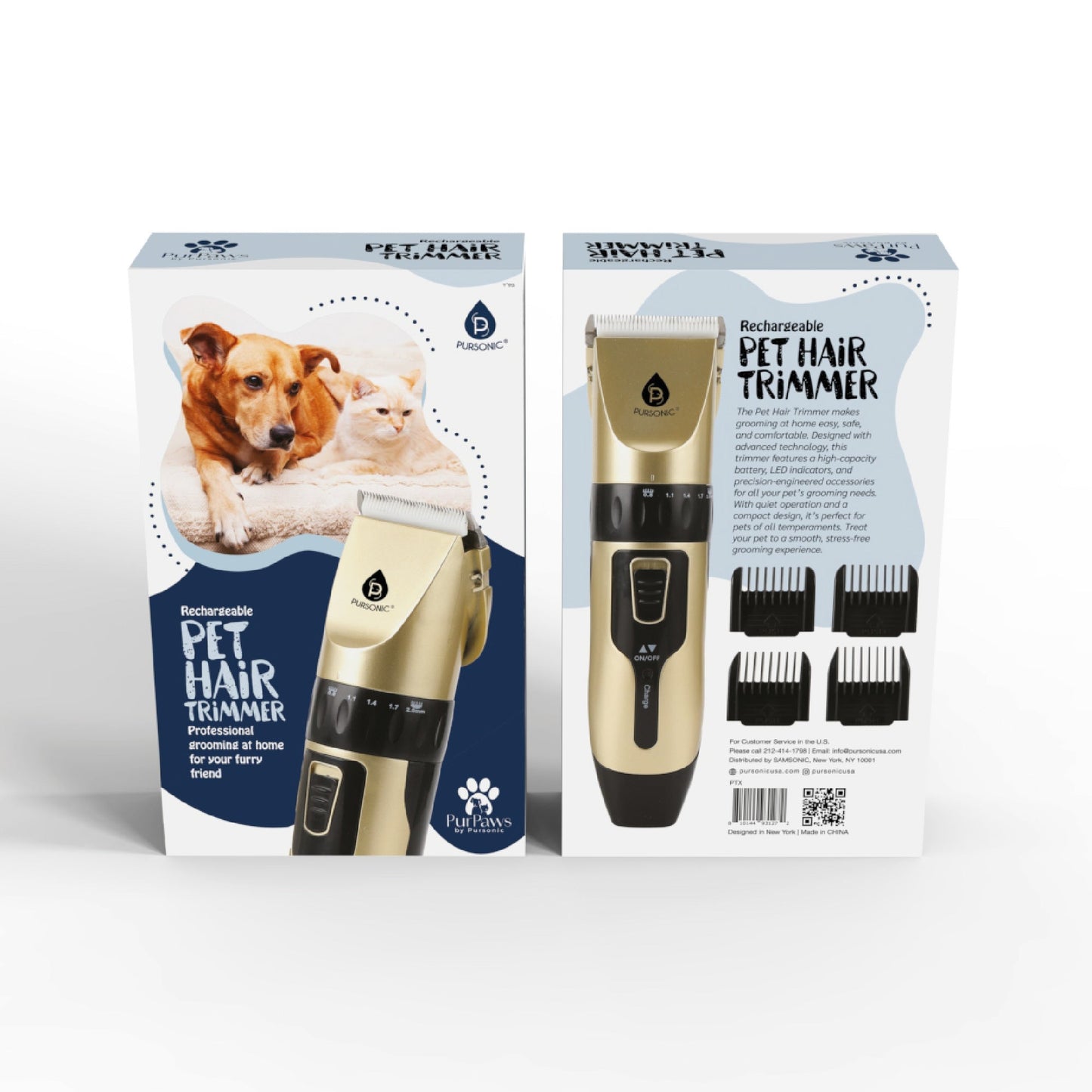 Rechargeable Pet Hair Trimmer – Easy, Safe & Comfortable Grooming at Home