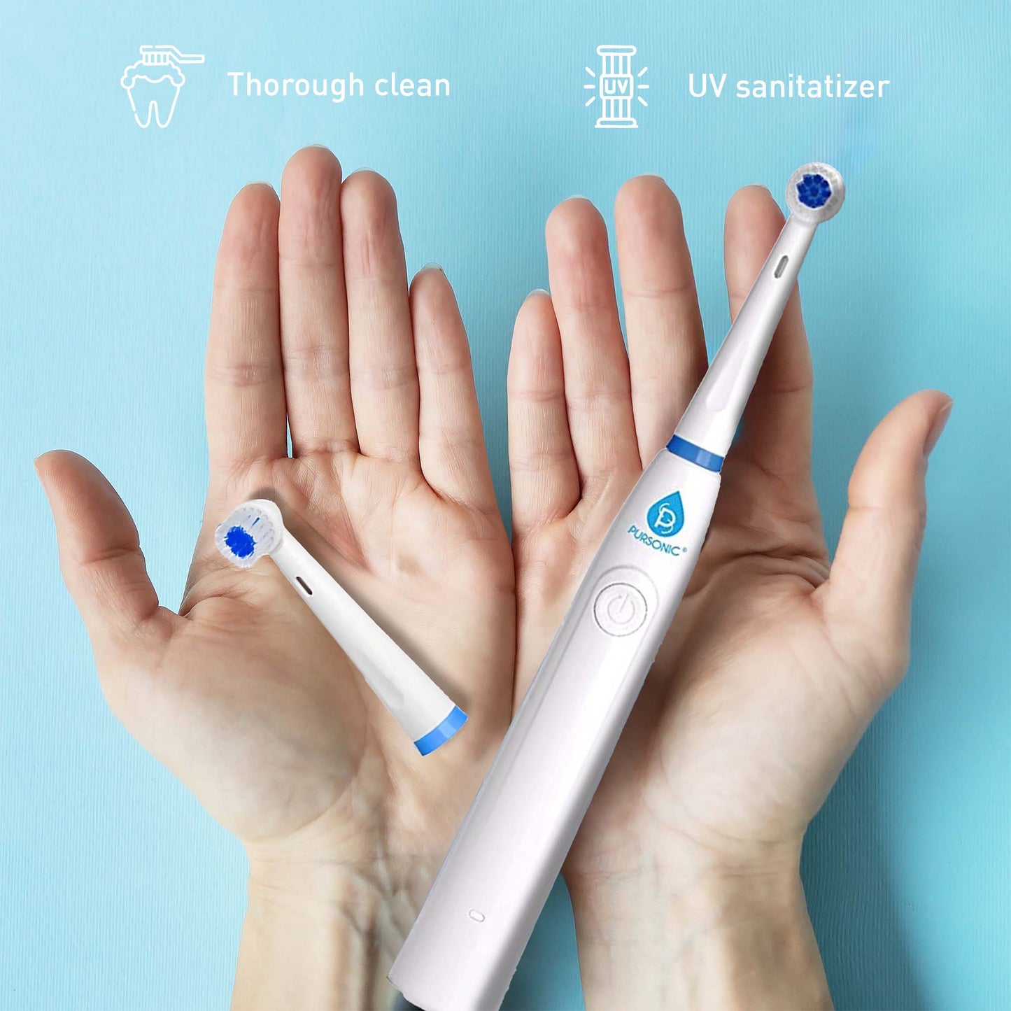 Power Rechargeable Electric Toothbrush With UV Sanitizing Function