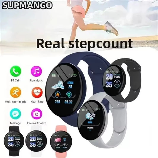 2026 New Smartwatch Circular Color Screen With Multiple Sports Modes Call Information Reminder Photo Taking Music Bracelet