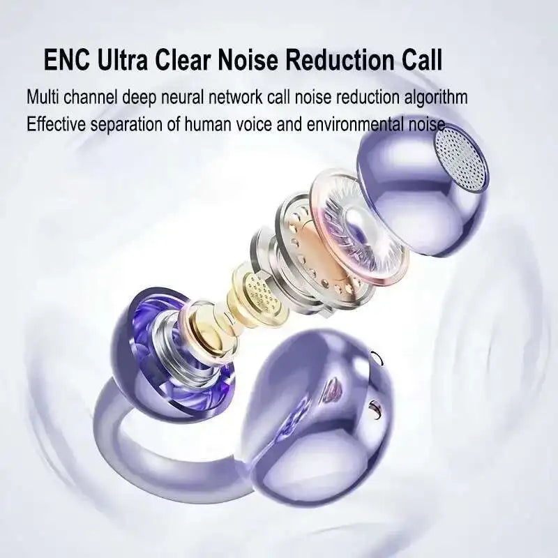 Wireless Bluetooth Earbuds Earrings Set Butterfly~Headphones Knot Snow Earbuds Accessories Waterproof Noise Cancelling Earclip Earbuds