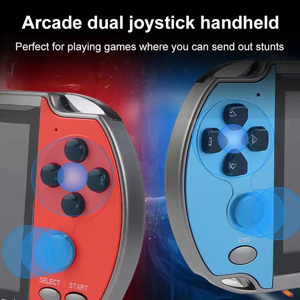 X7 X12 Plus Retro Handheld Video Game Console Linux System 4.3 5.1 7.1 Inch IPS Screen Portable Pocket Video Player Switch