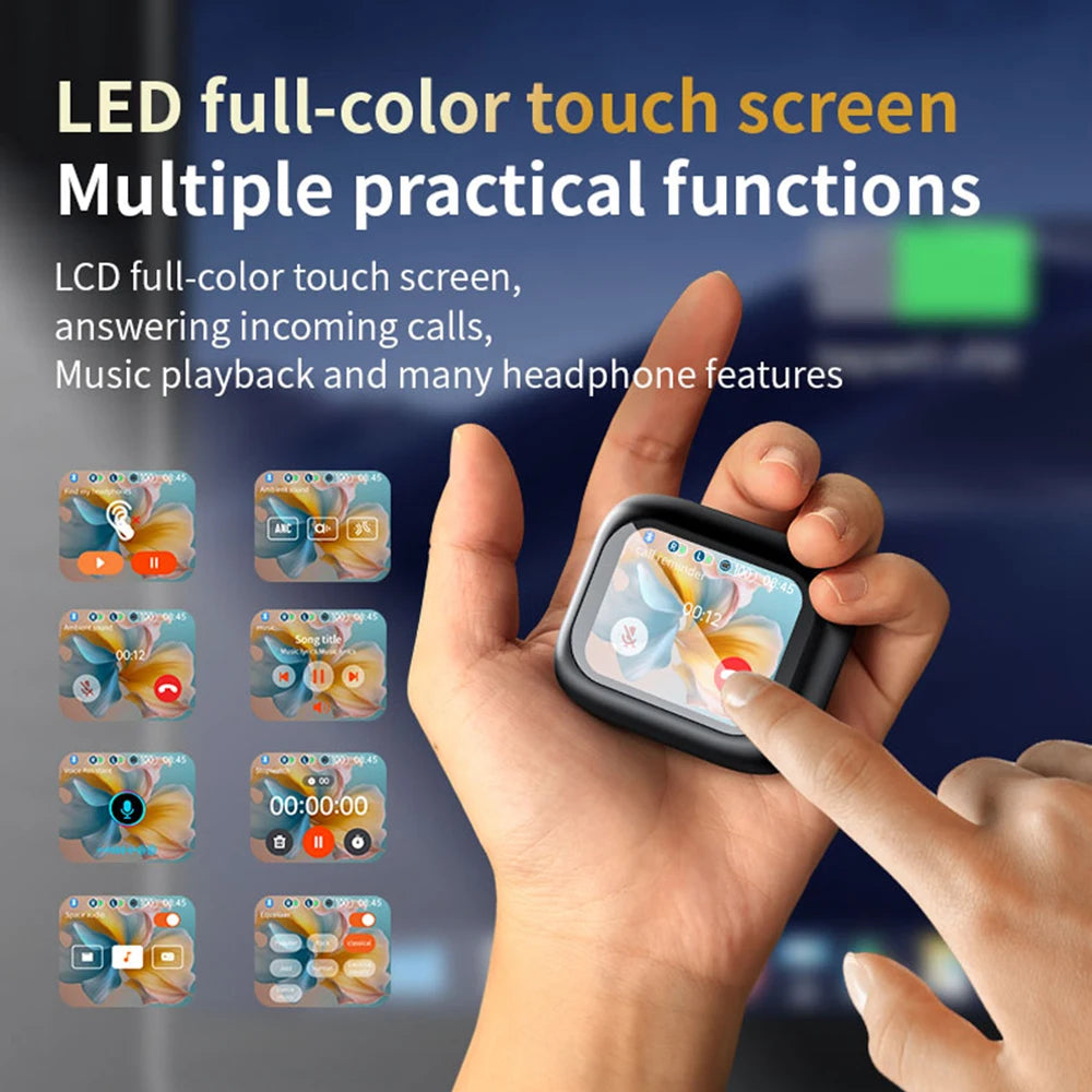 In-Ear Earbuds Wireless Earphones Bluetooth 5.4 Headphones ANC Noise Cancellation TouchScreen Bluetooth Earbuds With MIC