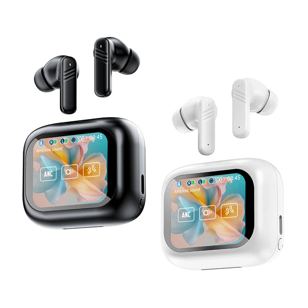 In-Ear Earbuds Wireless Earphones Bluetooth 5.4 Headphones ANC Noise Cancellation TouchScreen Bluetooth Earbuds With MIC