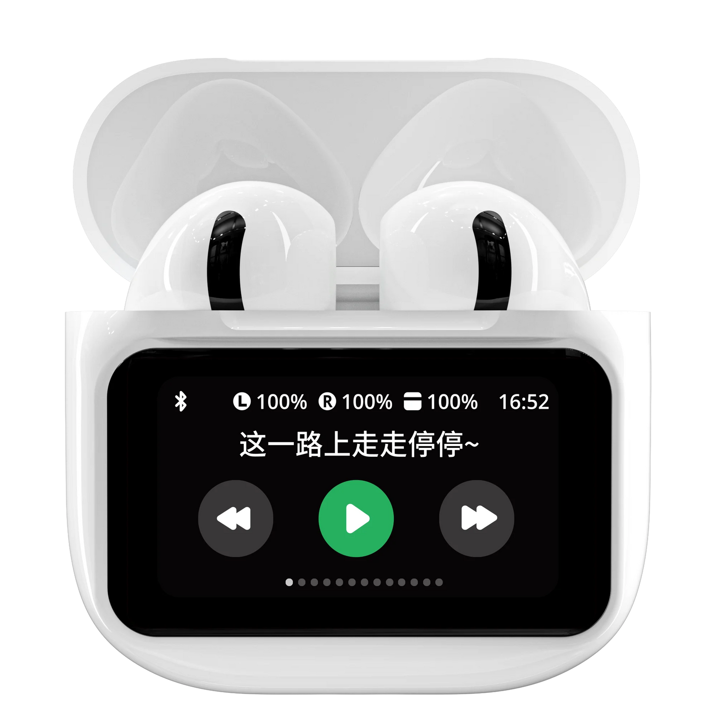 In Ear Earphones Wireless Earbuds Touch Control LCD Screen Earphone ~ headphones with ENC Noise Cancell Super Bass Premium Sound Long Battery