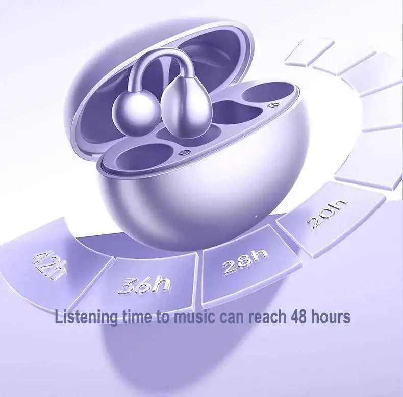 Wireless Bluetooth Earbuds Earrings Set Butterfly~Headphones Knot Snow Earbuds Accessories Waterproof Noise Cancelling Earclip Earbuds