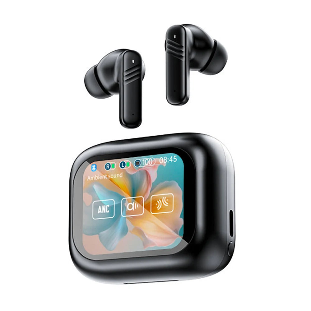 In-Ear Earbuds Wireless Earphones Bluetooth 5.4 Headphones ANC Noise Cancellation TouchScreen Bluetooth Earbuds With MIC