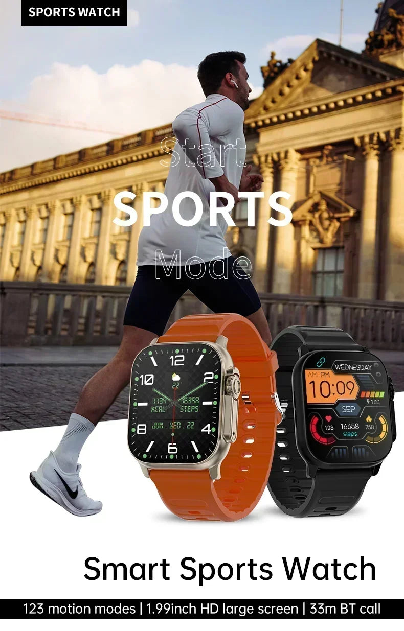 2026 New Smart Watch Series 10 Screen Bluetooth Call Heart Rate Blood Pressure GPS Smartwatch for Android IOS Sports Watch